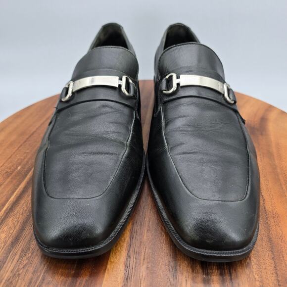 Cole Haan Shoes Men\'s 10.5 M Black Leather Kilgore Bit Casual Slip On Loafers